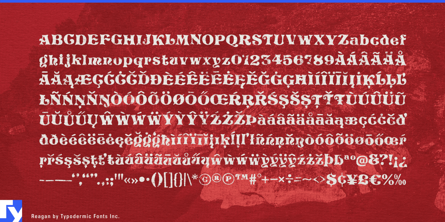 Reagan Font Poster #1