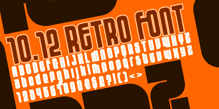 10.12 Font Family Poster