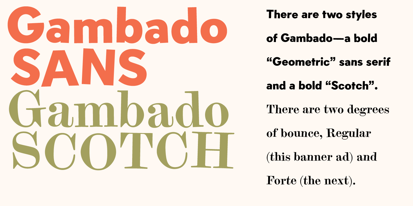 Gambado Font Poster #1