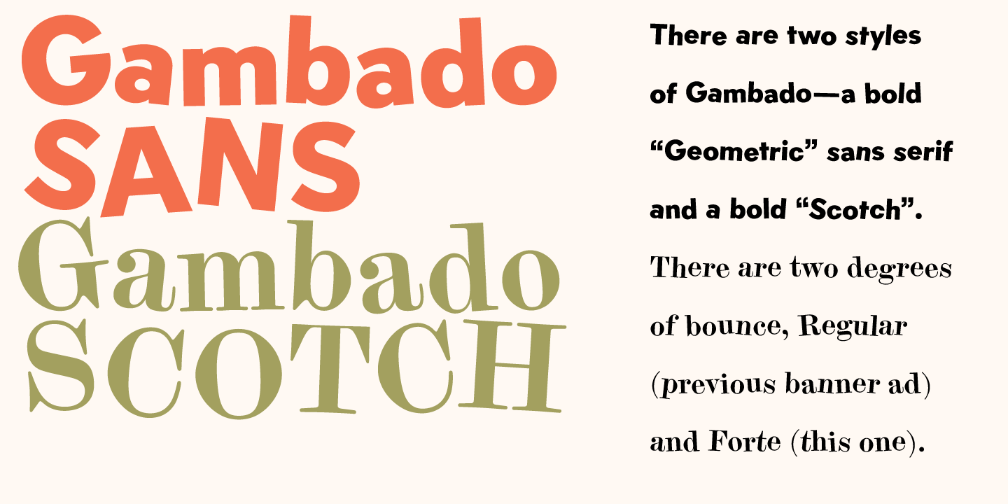 Gambado Font Poster #1