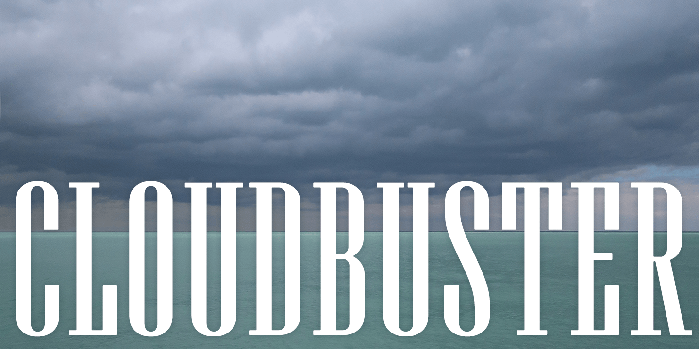 Cloudbuster Font Poster #1