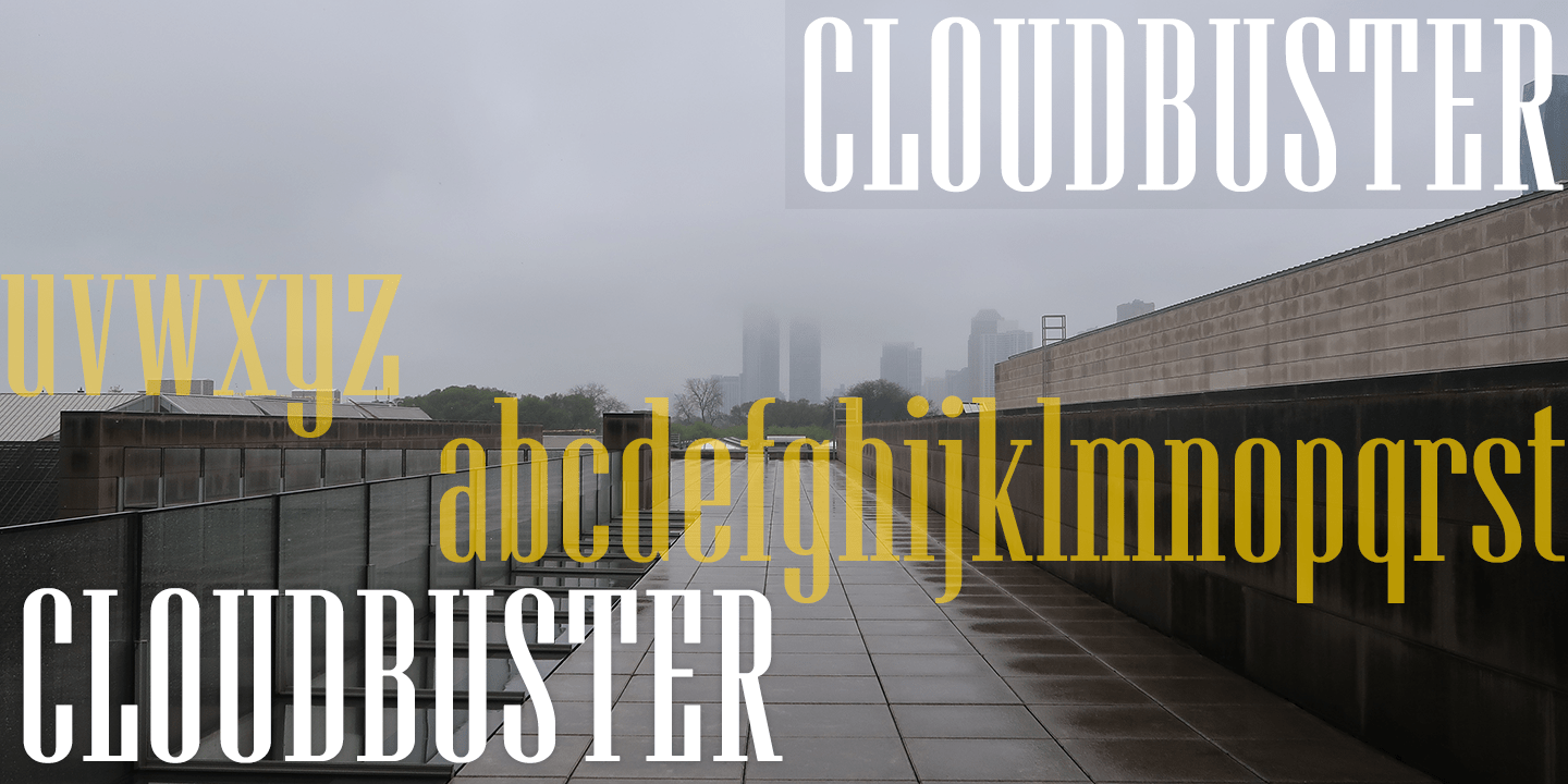 Cloudbuster Font Poster #1
