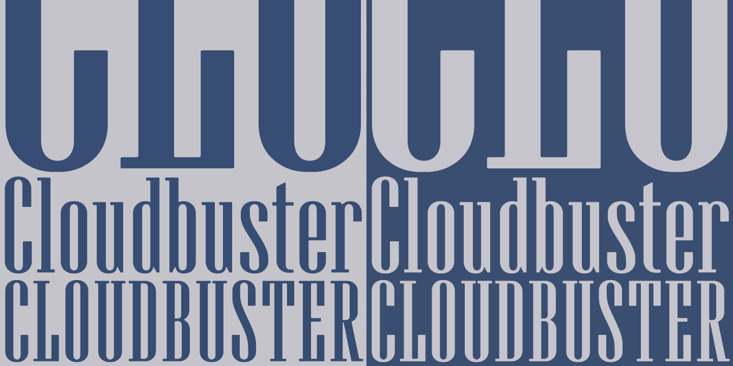 Cloudbuster Font Poster #1