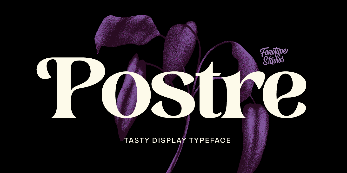 Postre Font Family Poster