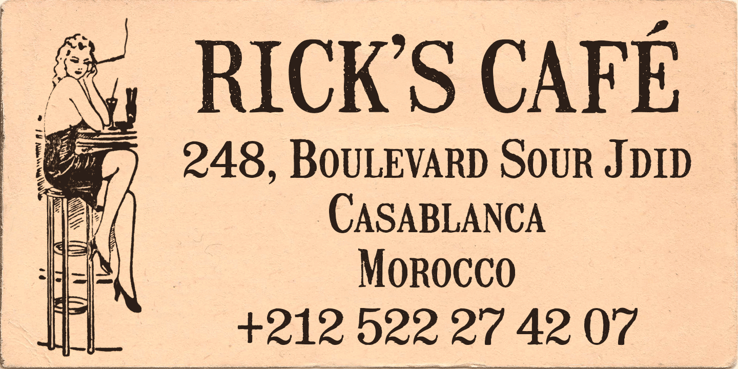 Mailart Rubberstamp Font Poster #1