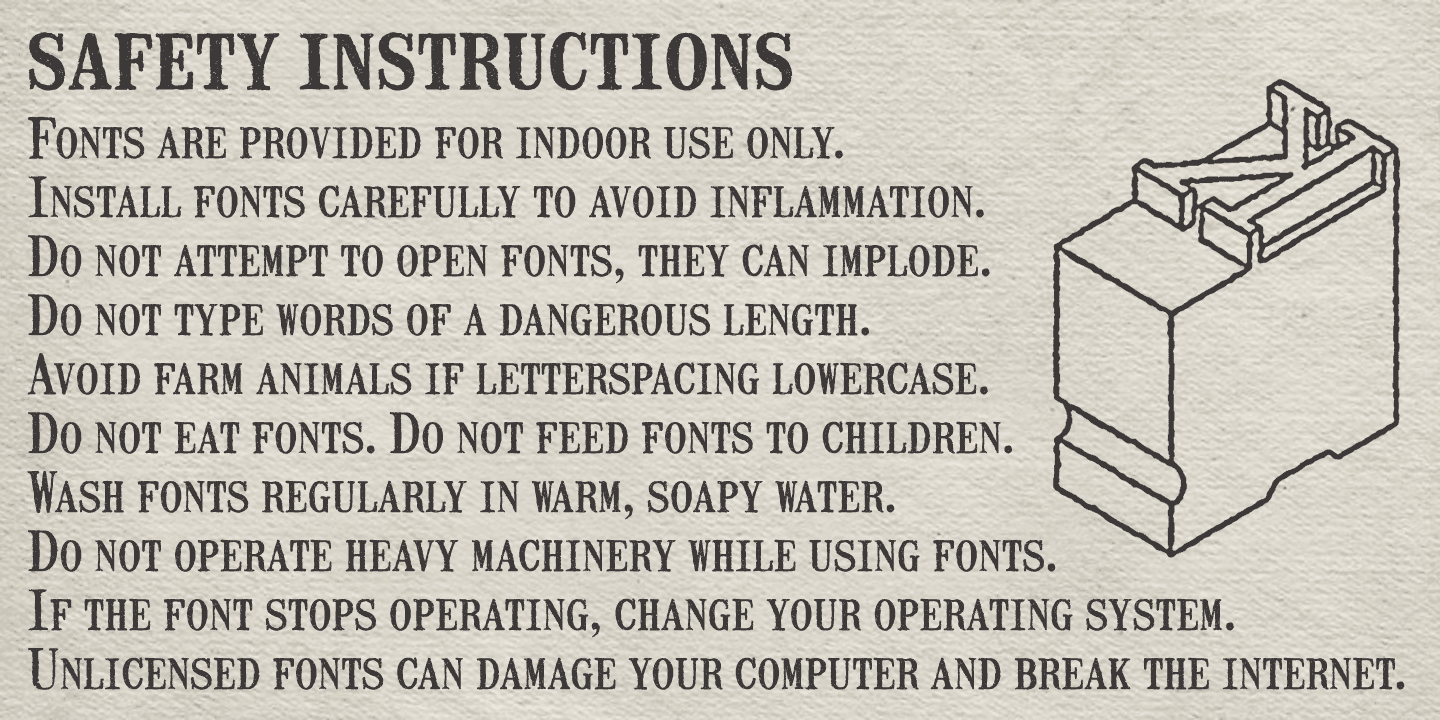 Mailart Rubberstamp Font Poster #1
