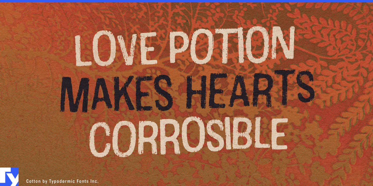 Cotton Font Poster #1