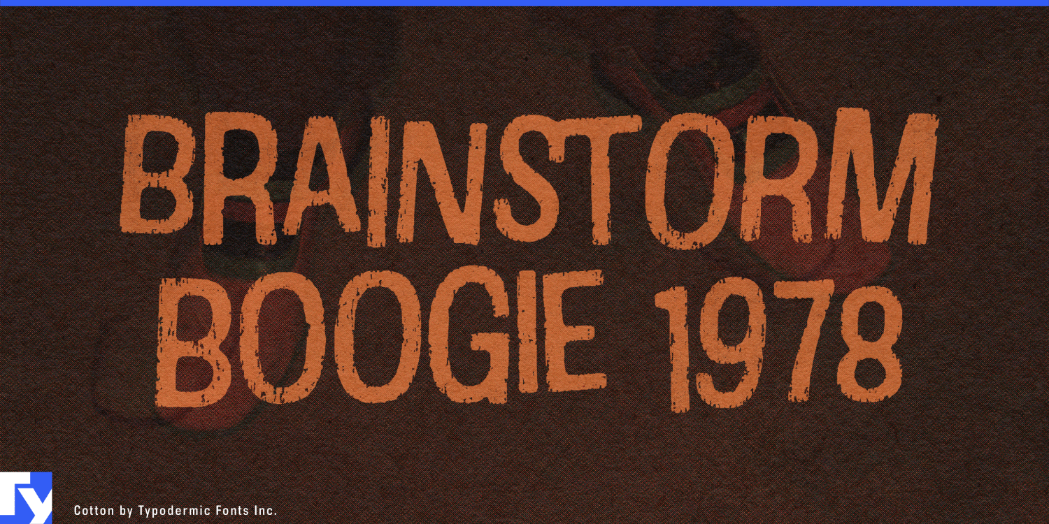 Cotton Font Poster #1