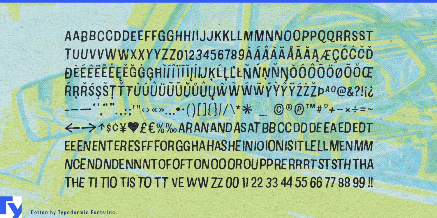 Cotton Font Poster #1