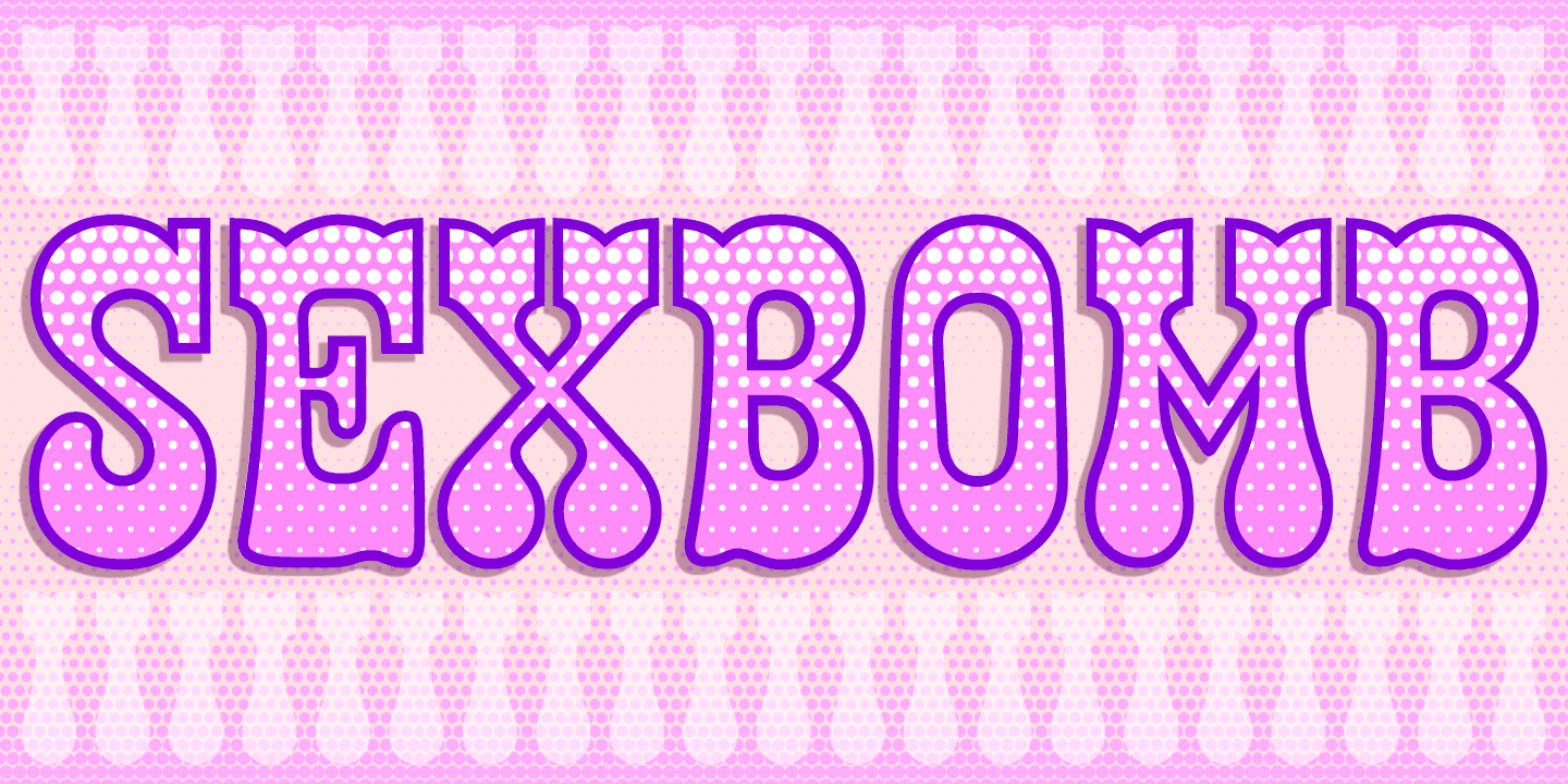 Sexbomb Font Poster #1