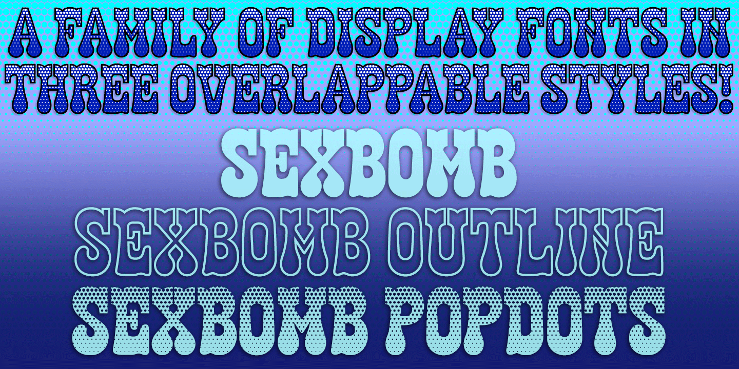Sexbomb Font Poster #1