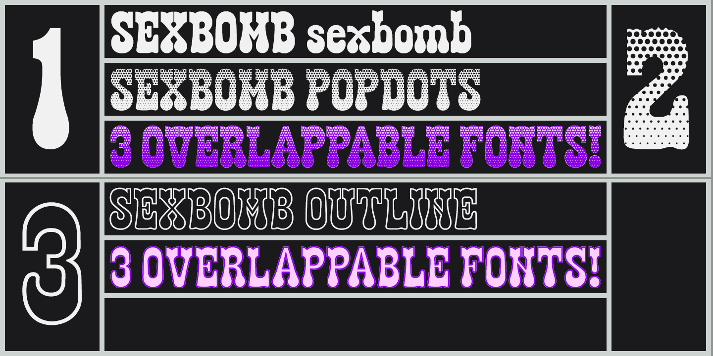 Sexbomb Font Poster #1