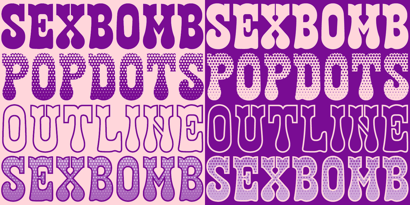 Sexbomb Font Poster #1