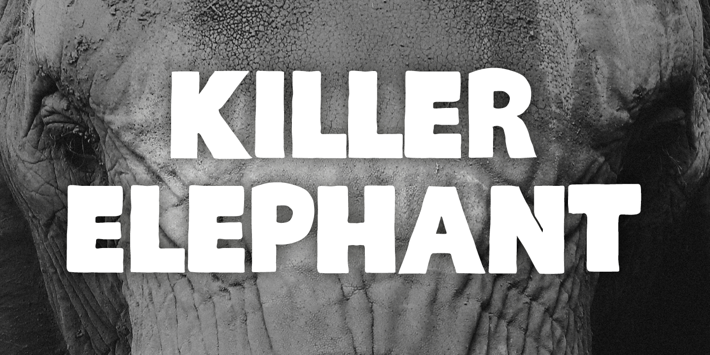 Killer Elephant Font Poster #1