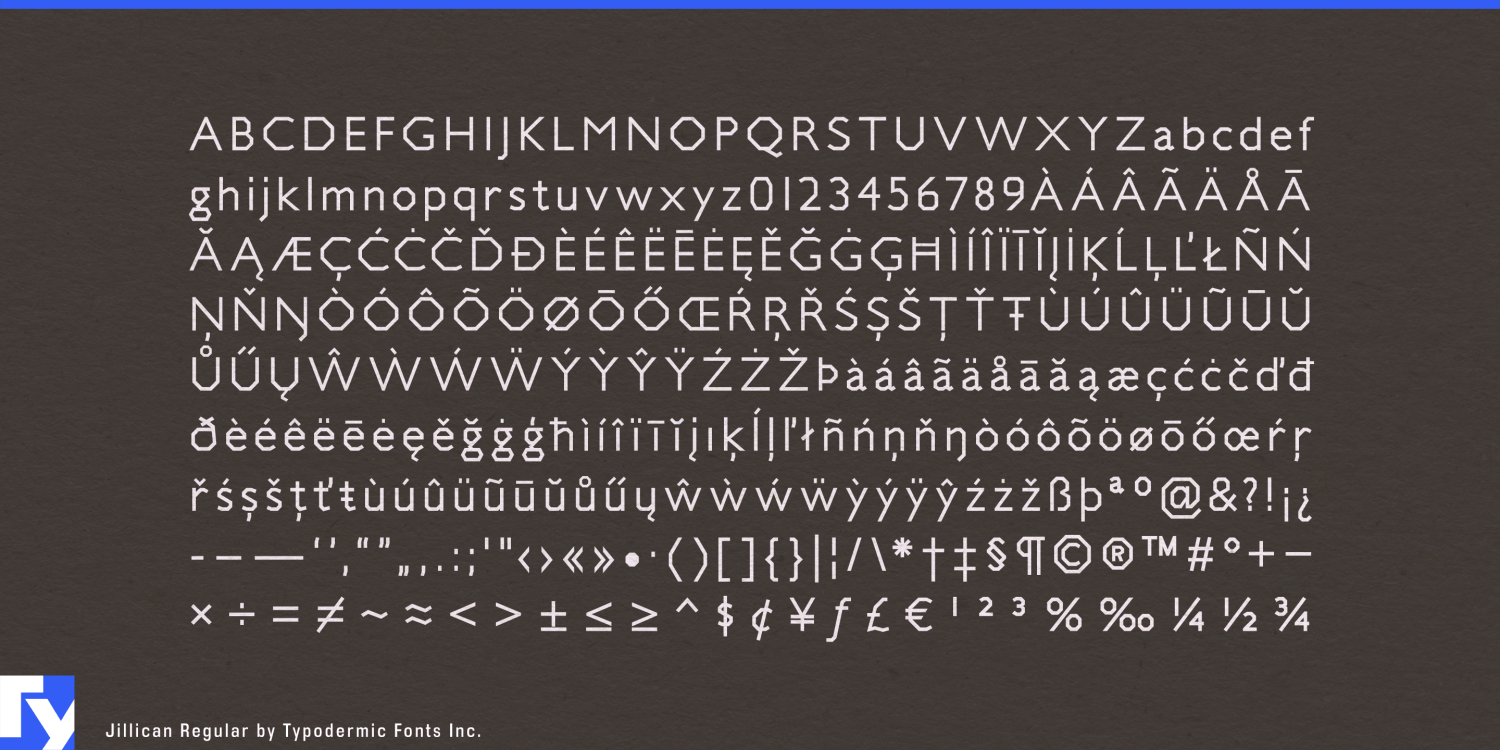 Jillican Font Poster #1