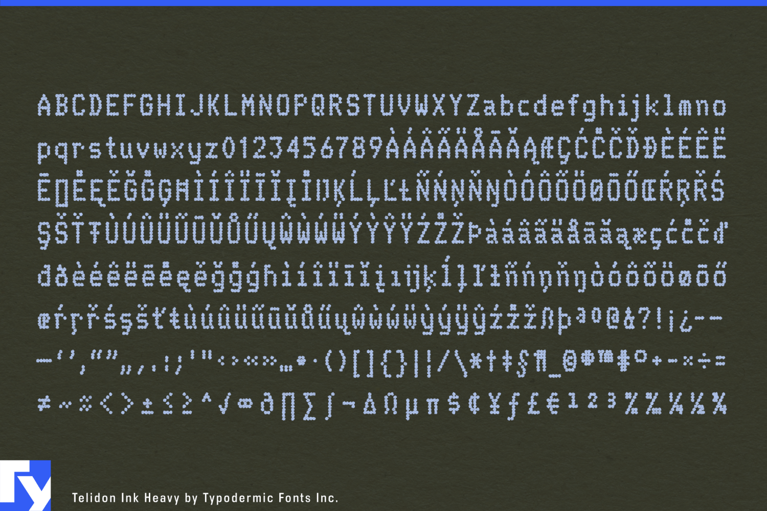 Telidon Ink Font Poster #1