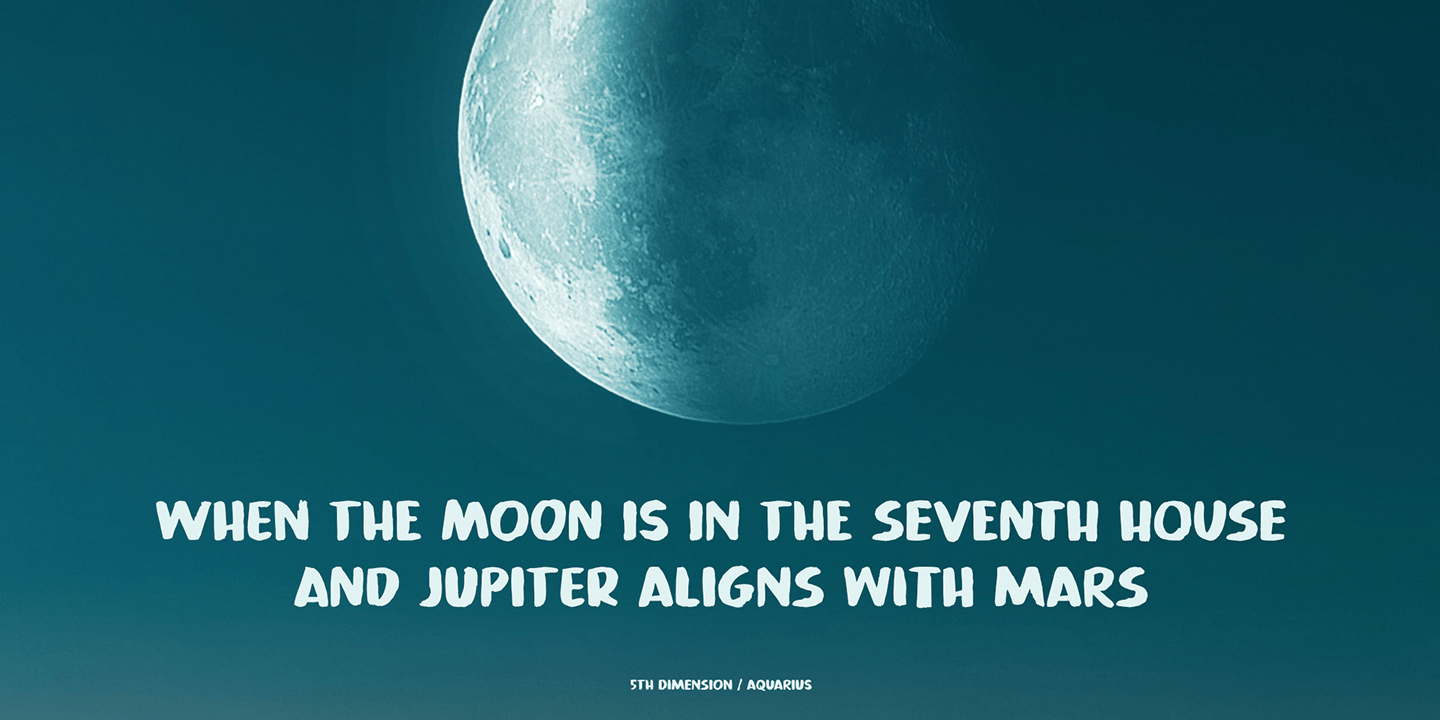 Fortune Teller Font Poster #1