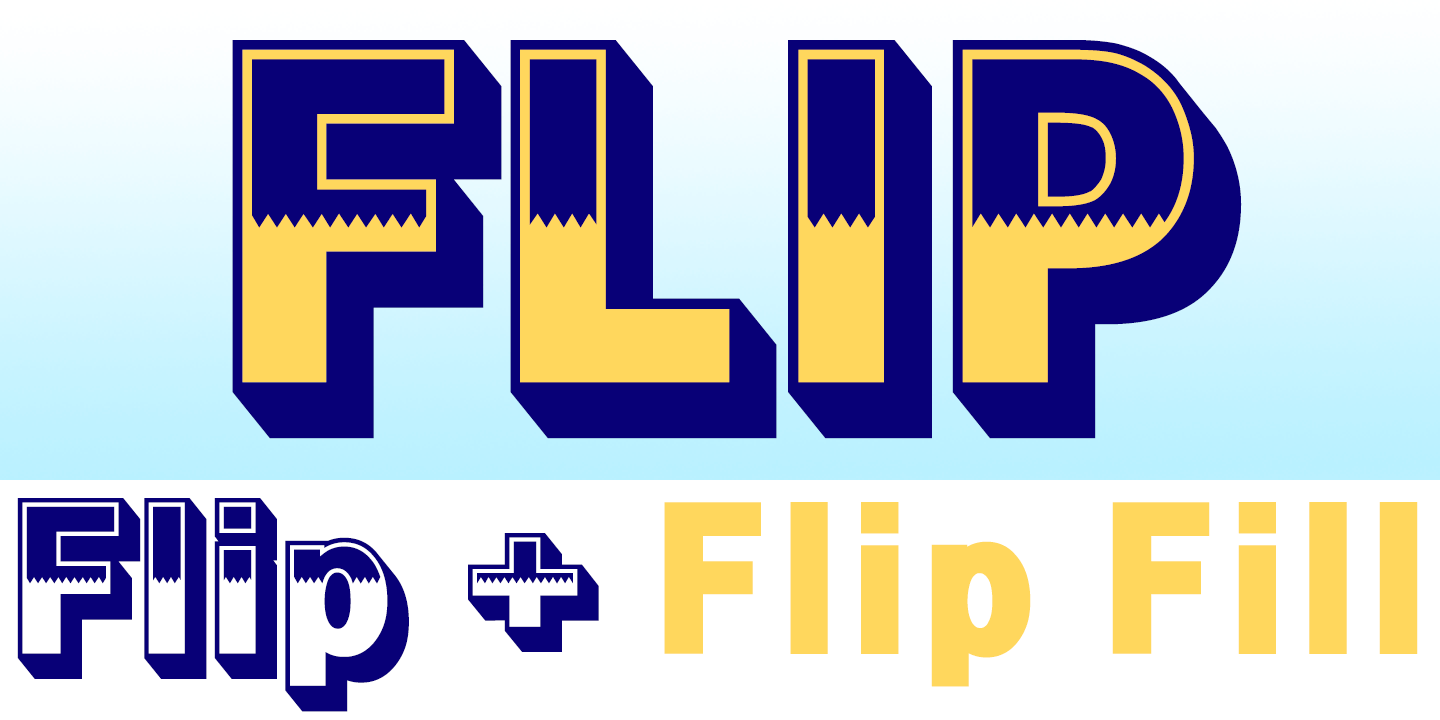 Flip Font Poster #1