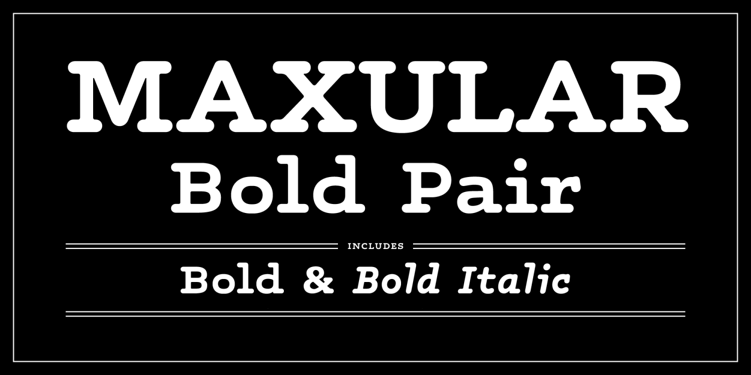 Maxular Bold Pair Poster