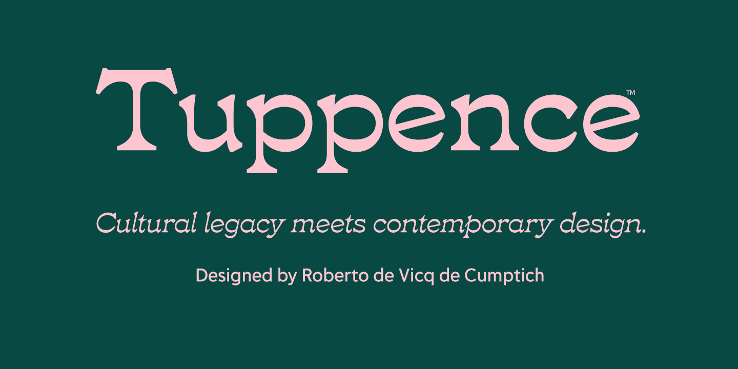 Tuppence Regular Pair Font Poster #1