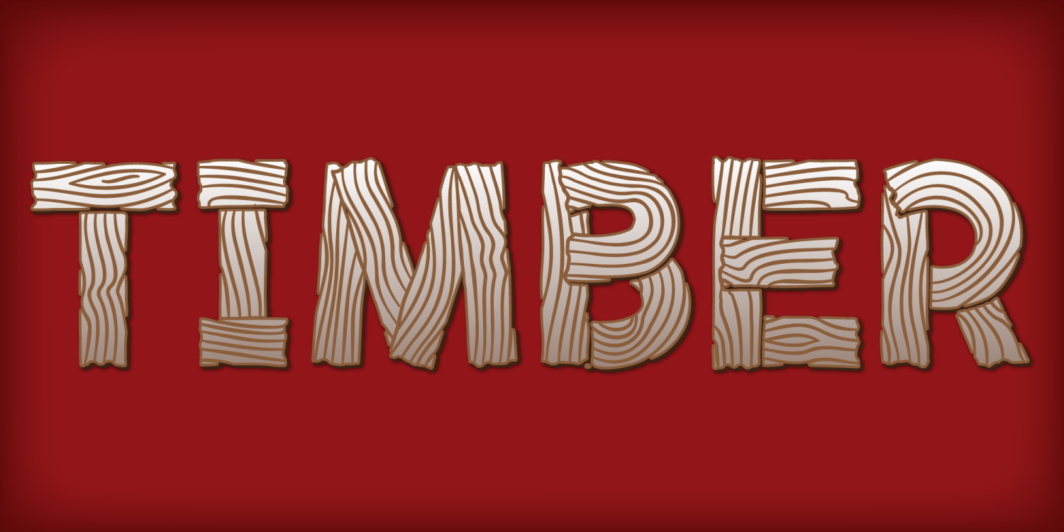 Timber Font Poster #1