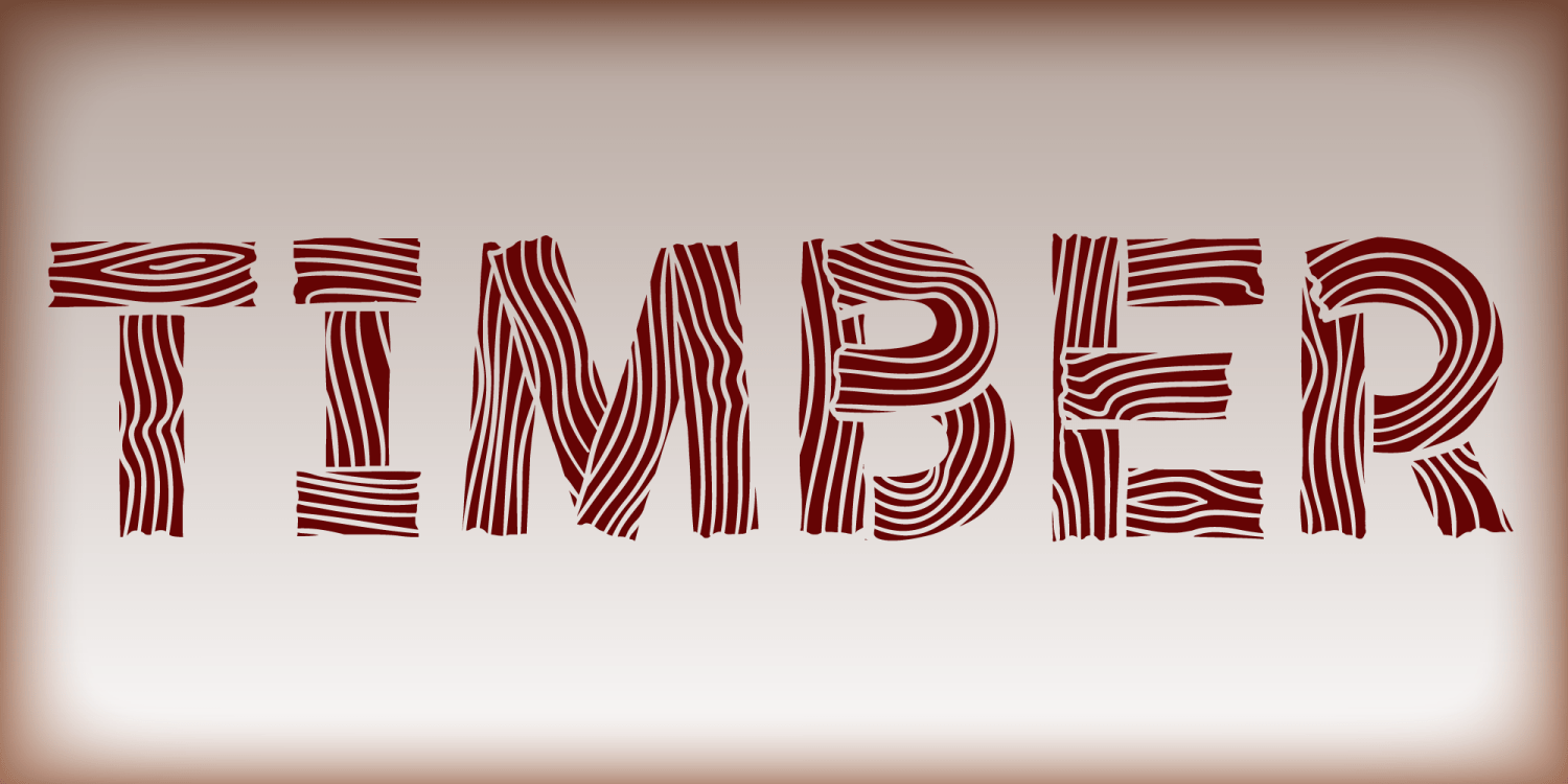 Timber Font Poster #1