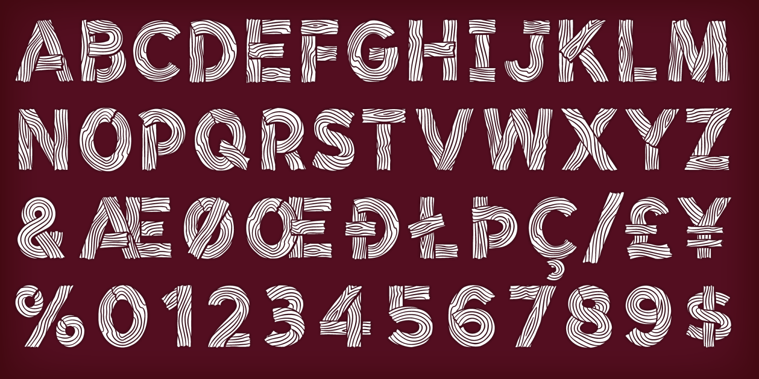 Timber Regular Font Poster #1