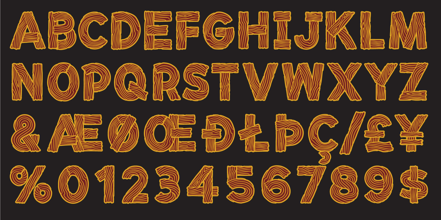 Timber Font Poster #1