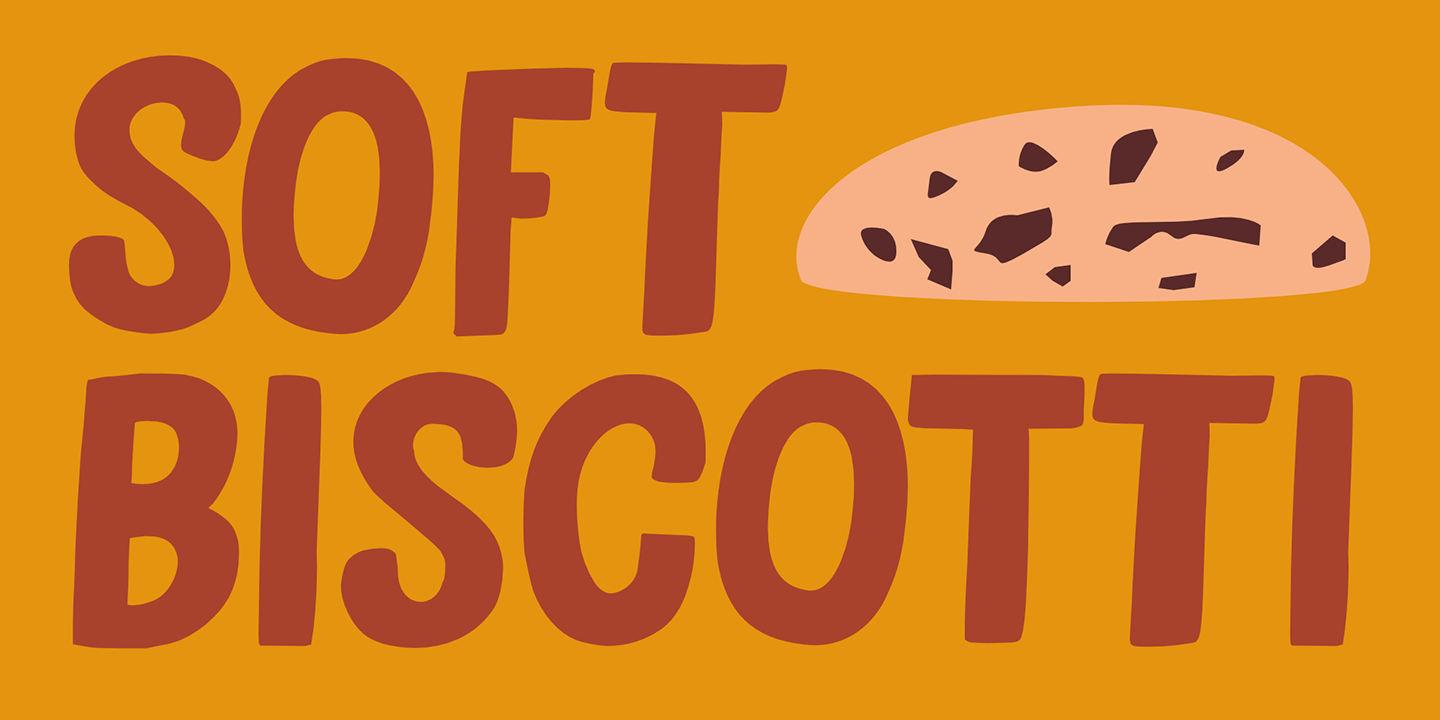 Soft Biscotti Font Poster #1