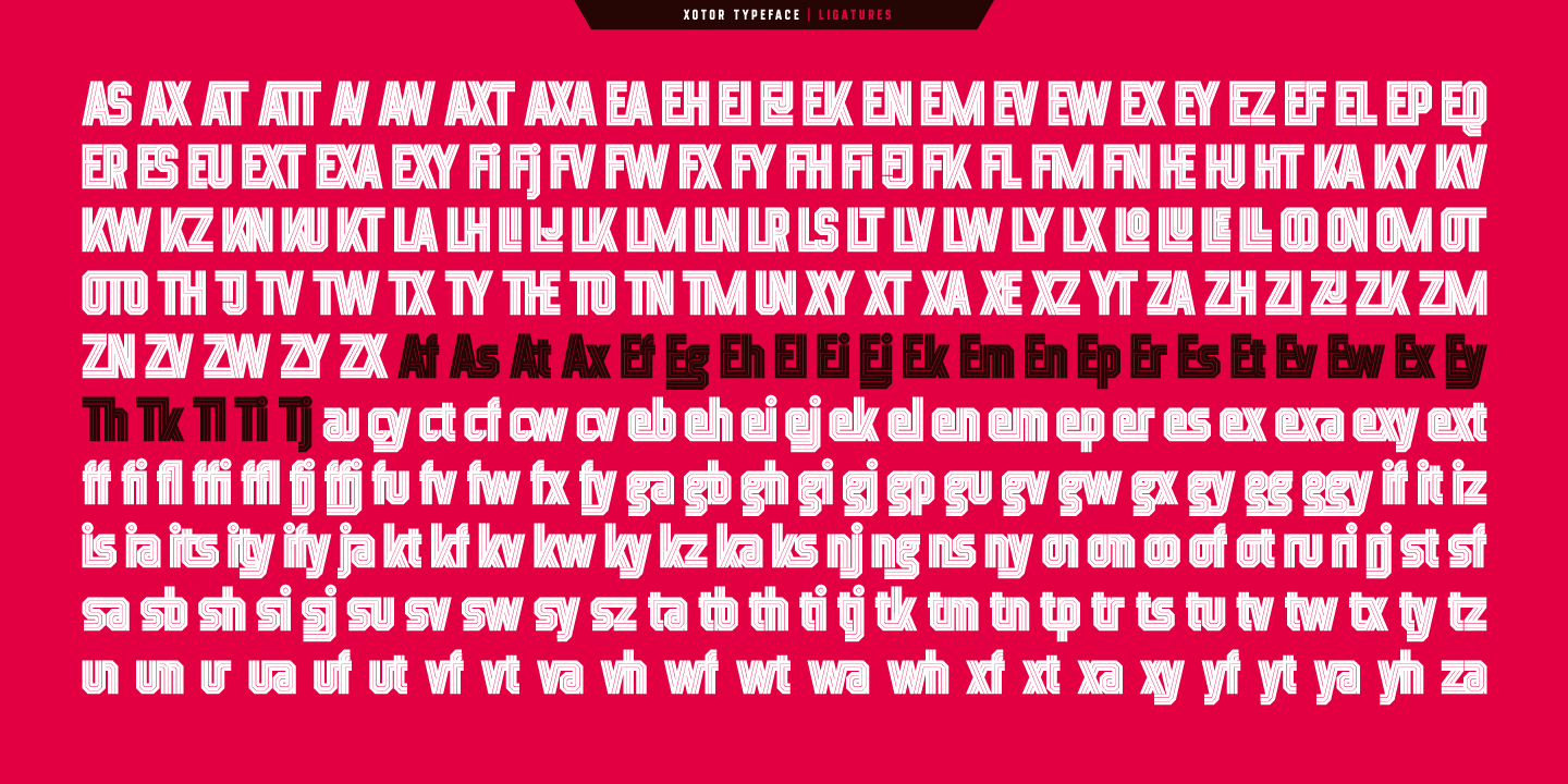 Xotor Font Poster #1