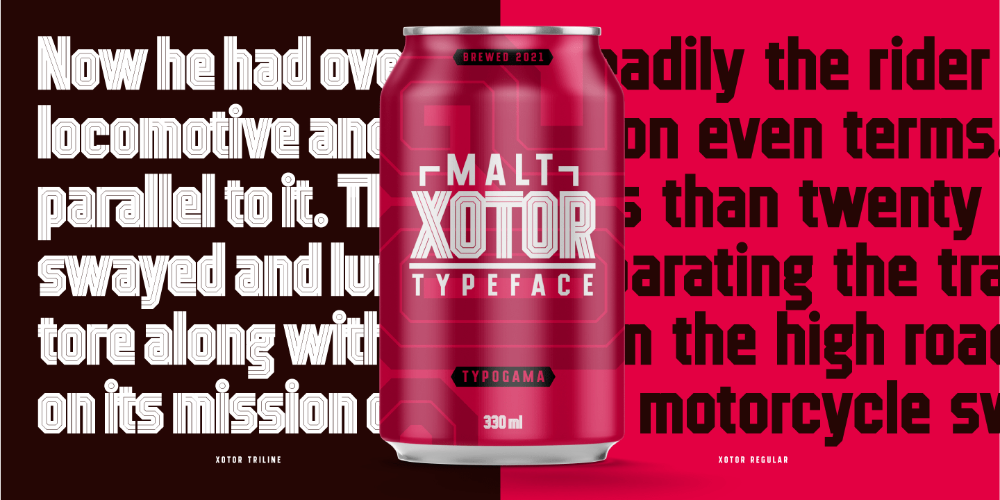 Xotor Font Poster #1