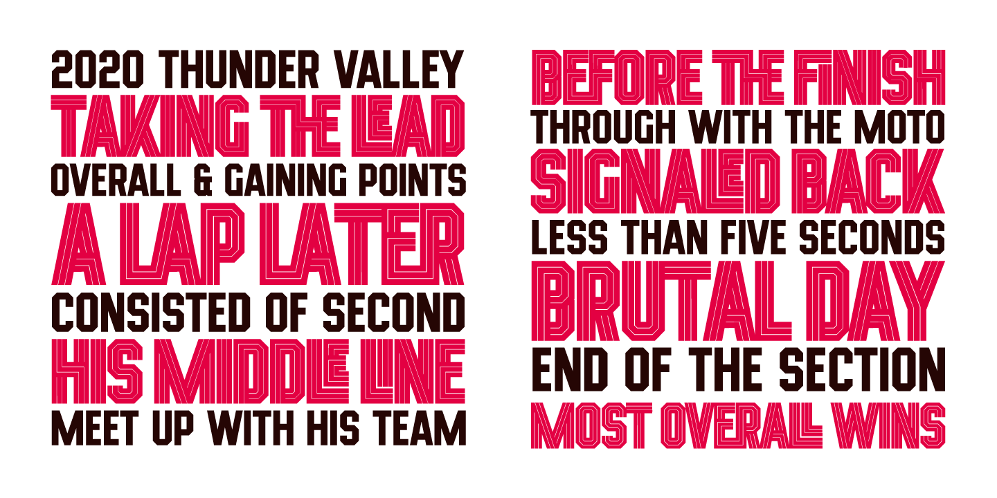 Xotor Font Poster #1