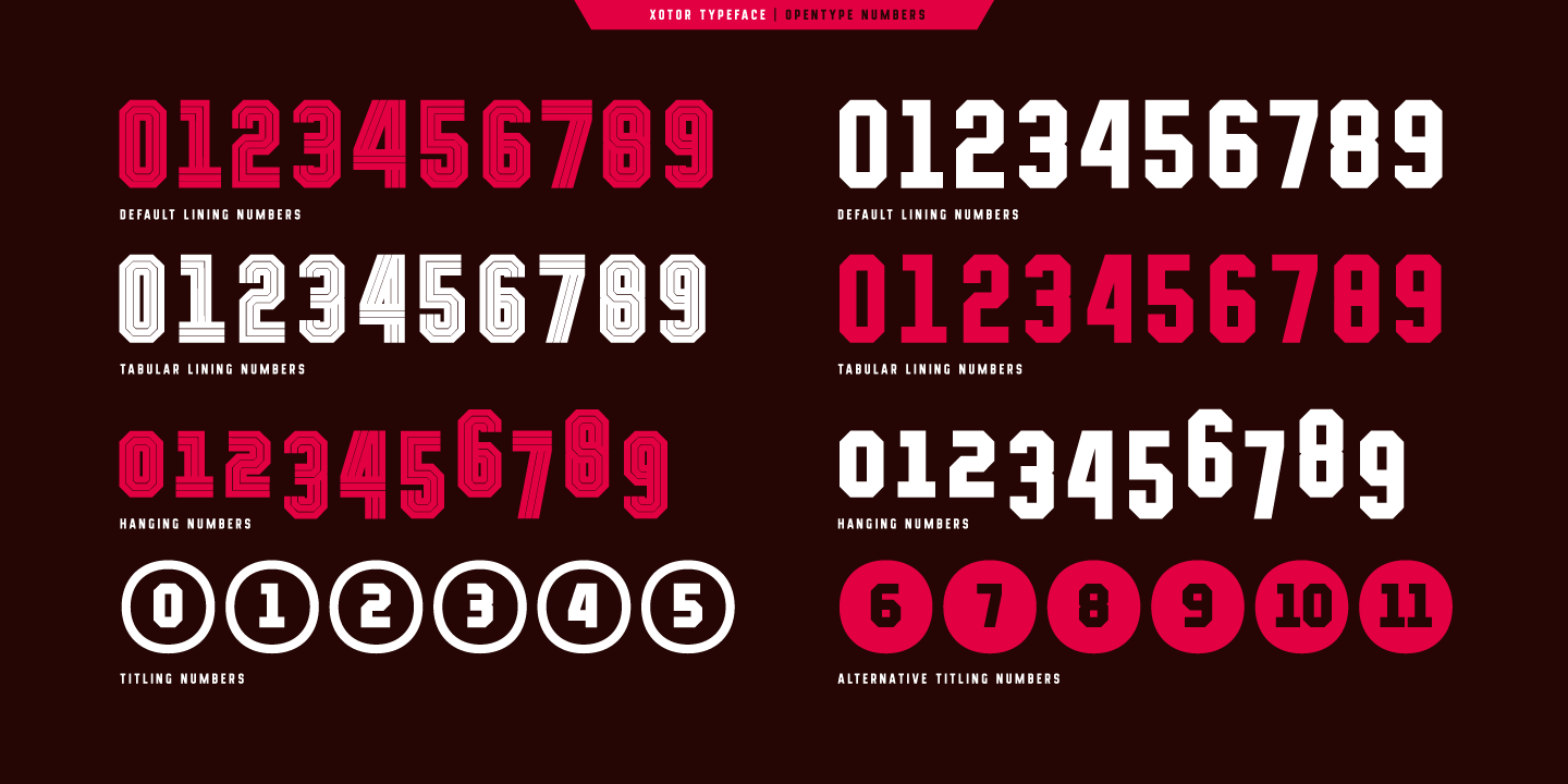Xotor Font Poster #1