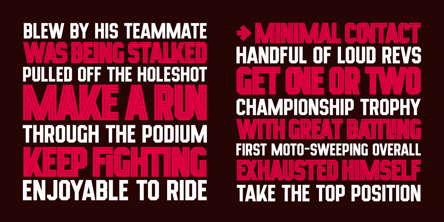 Xotor Font Poster #1