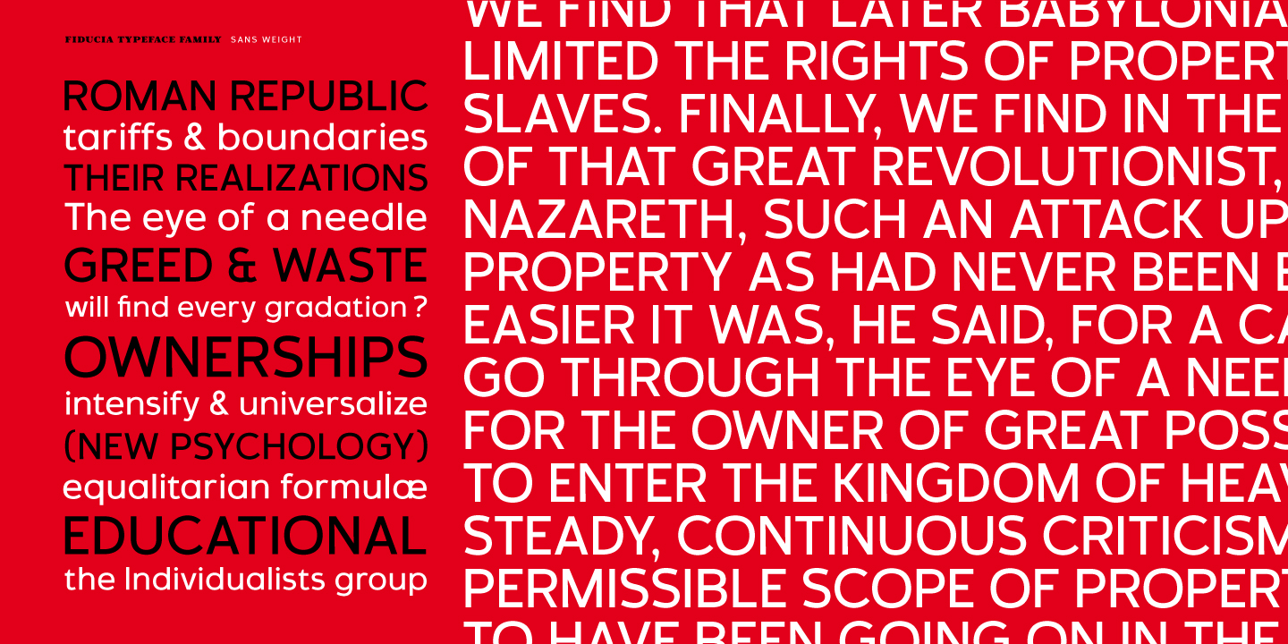 Fiducia Font Poster #1