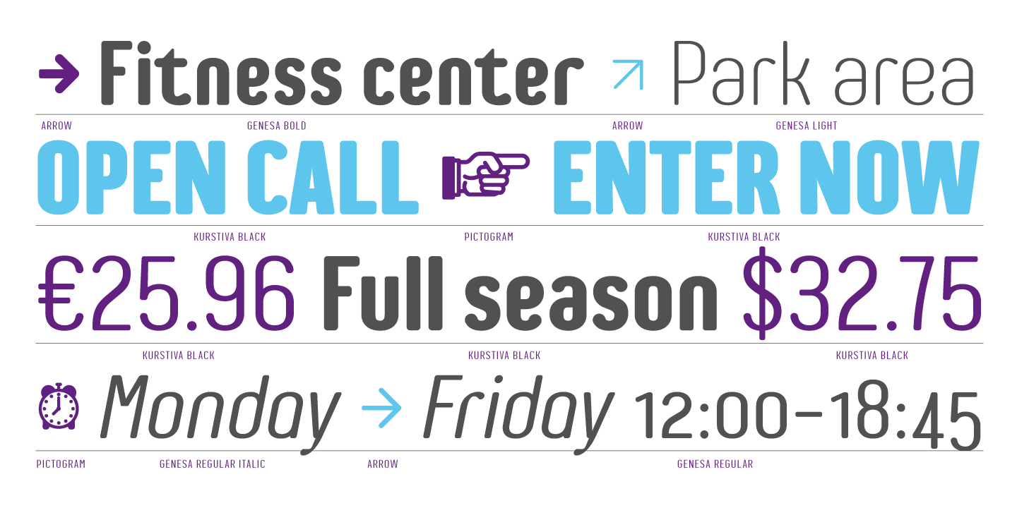 Genesa Font Poster #1