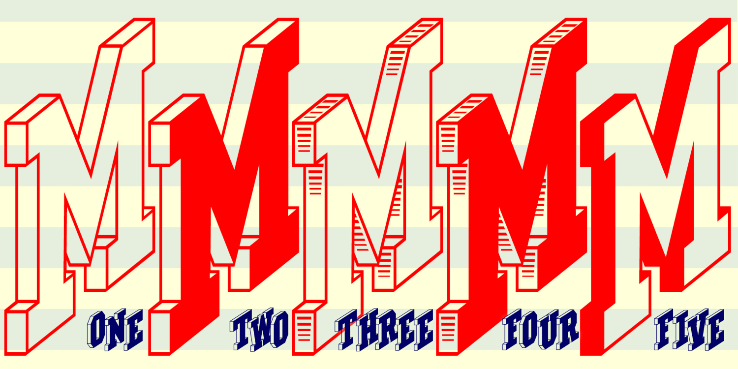 Marching Monograms Font Poster #2