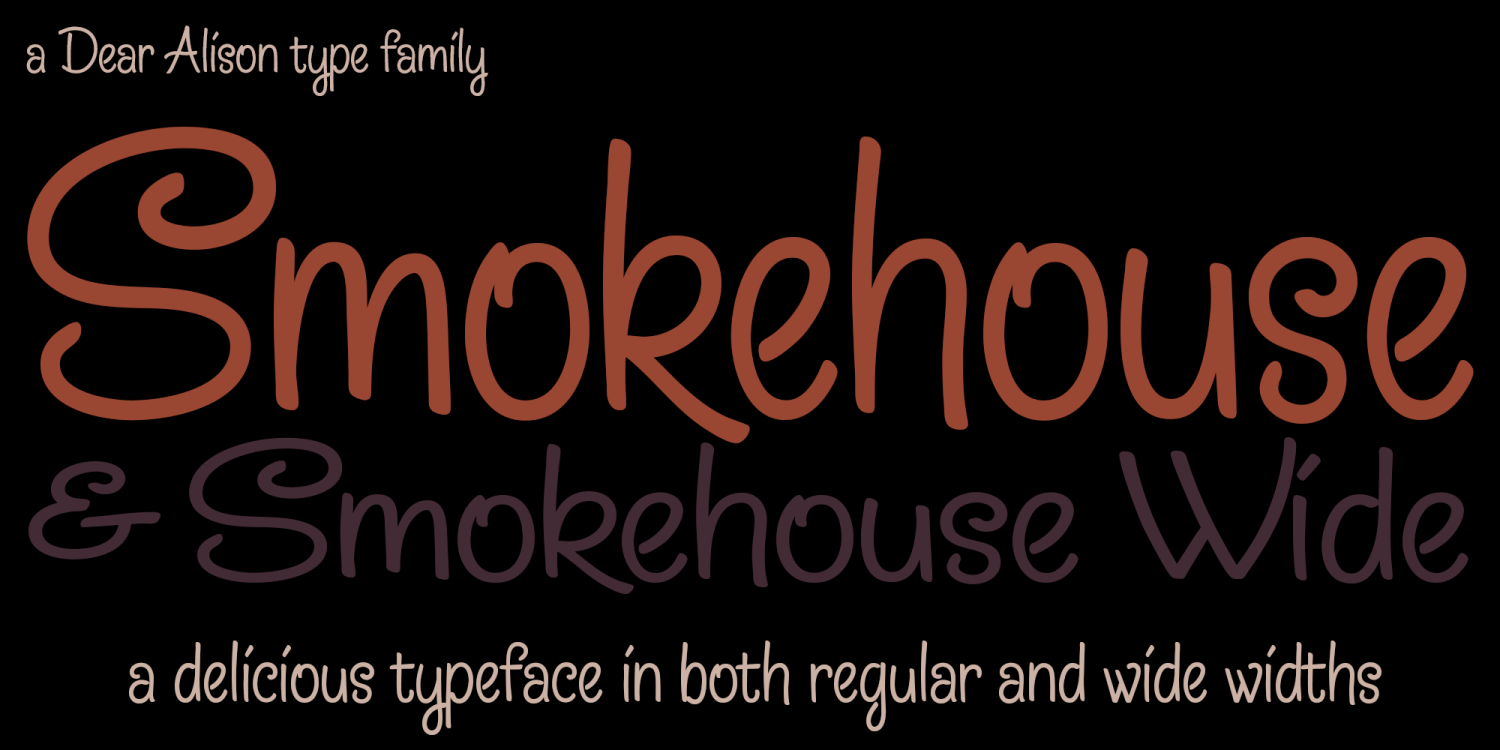 Smokehouse Font Poster #1