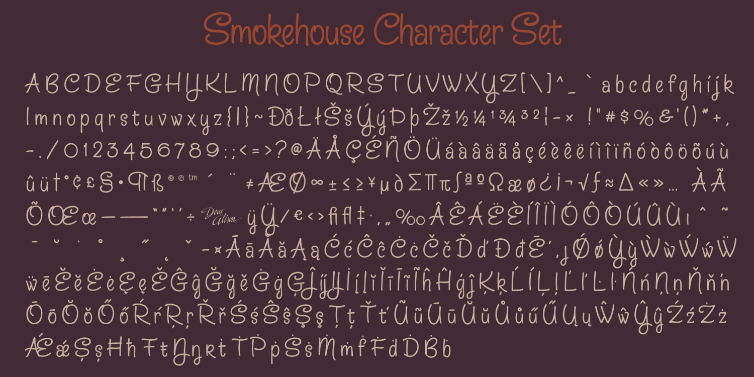 Smokehouse Font Poster #1