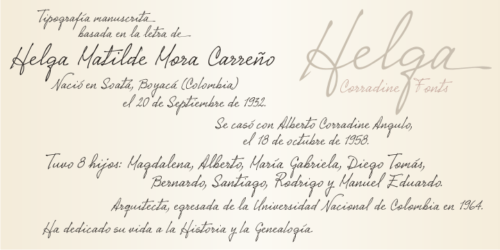 Helga Font Poster #1