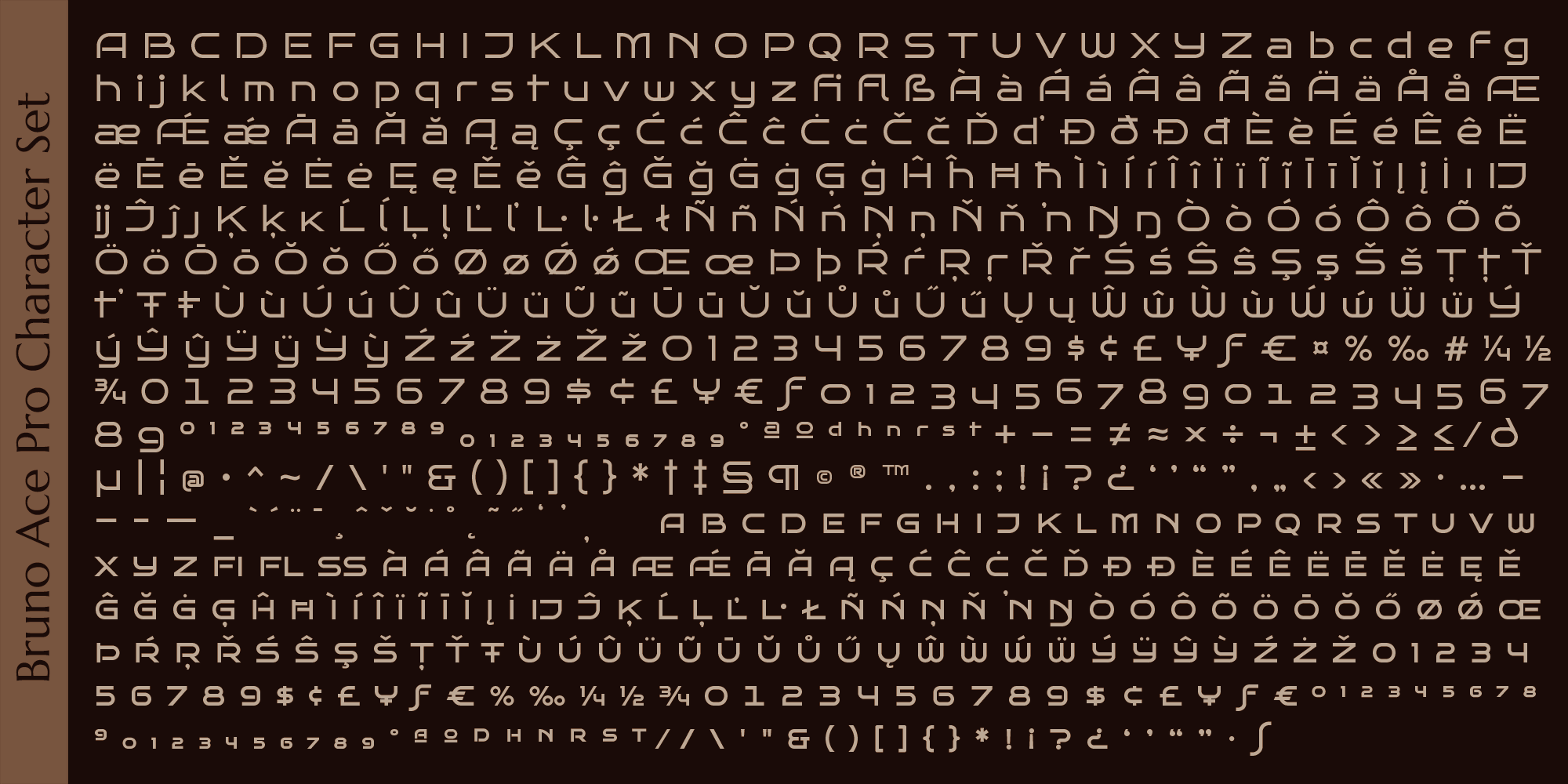 Bruno Ace Pro Font Poster #1
