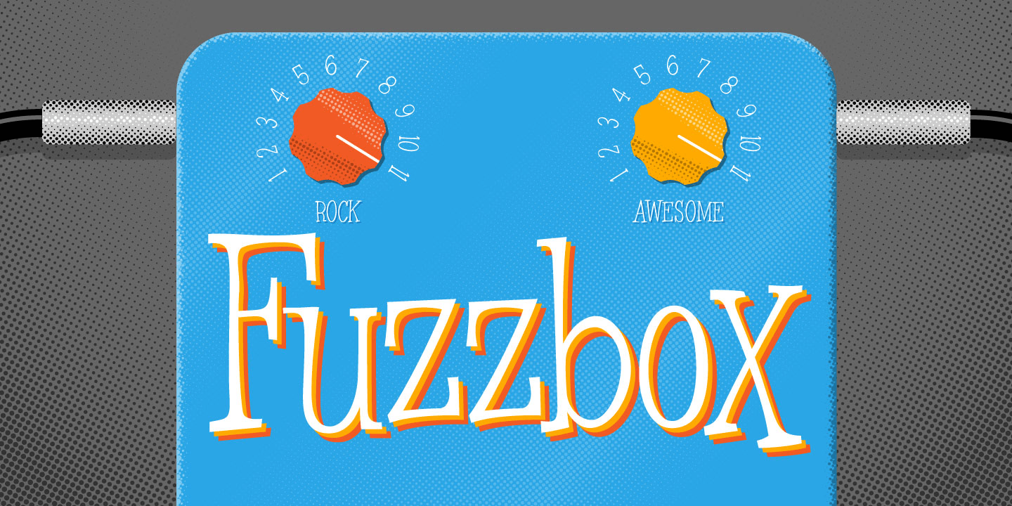 Fuzzbox Font Poster #1