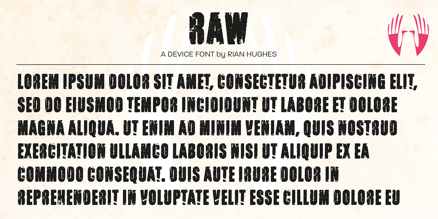 Raw Font Poster #1