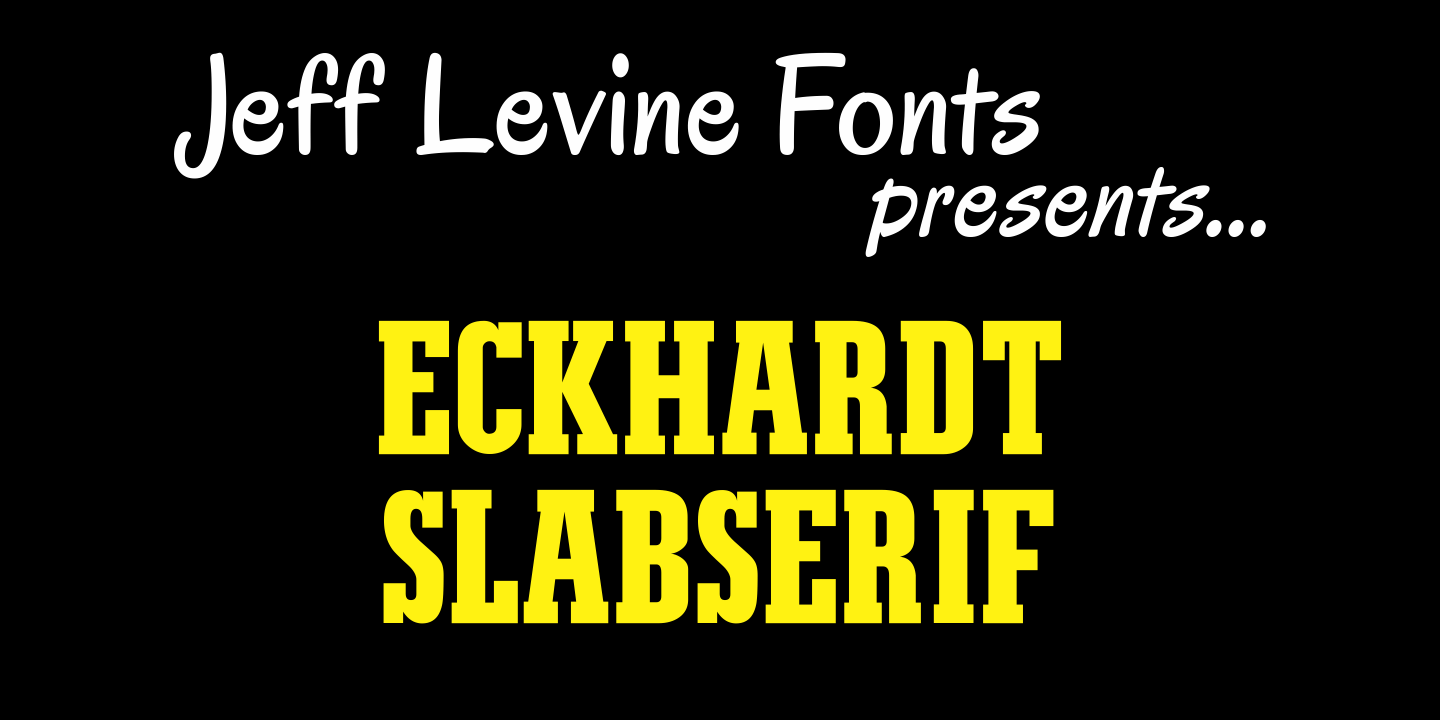 Eckhardt Slabserif Font Poster #1