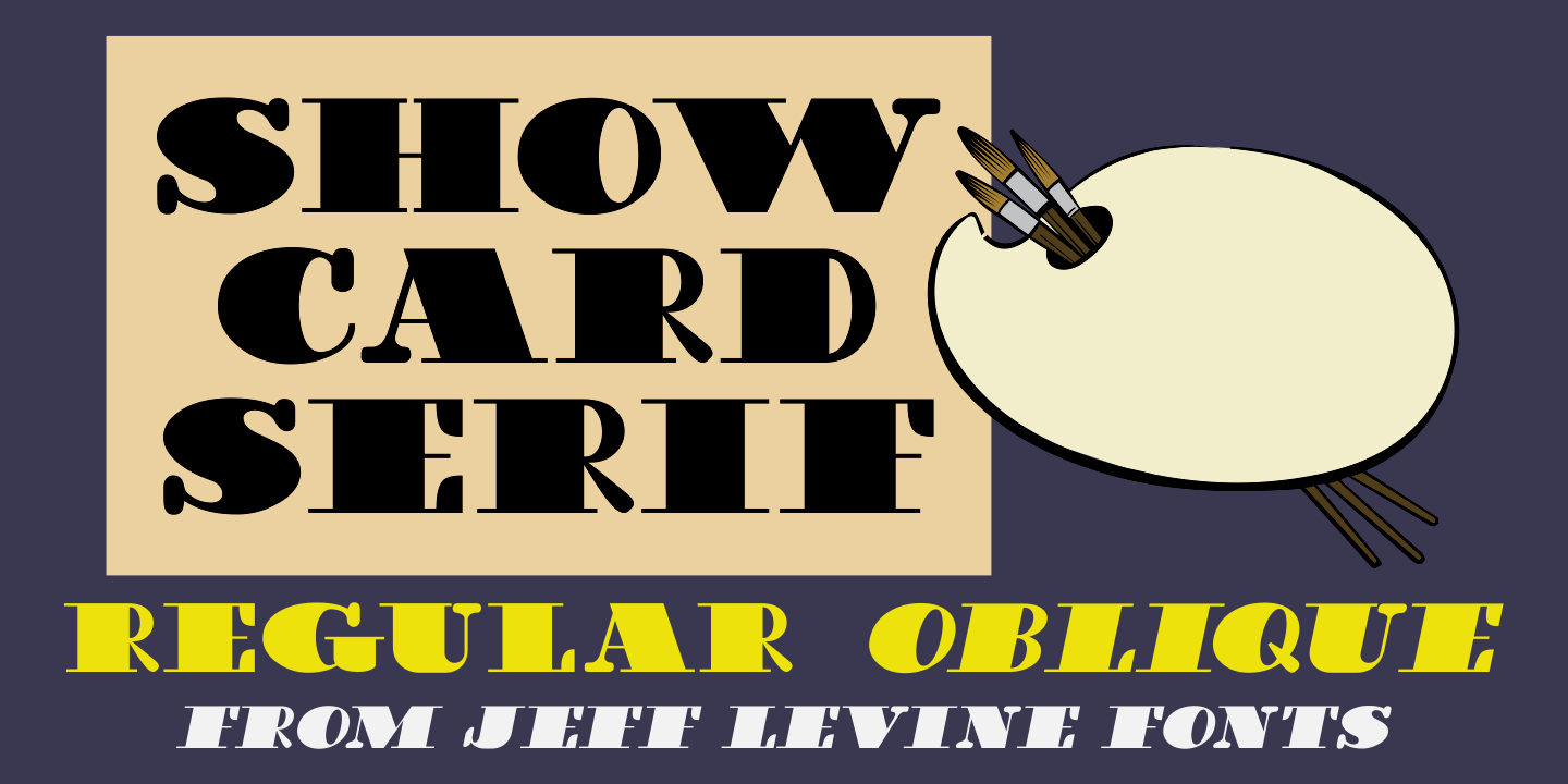 Show Card Serif Font Family Poster