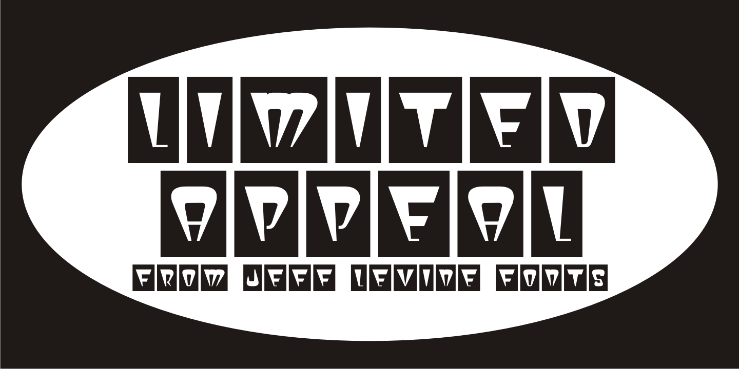 Limited Appeal Font Poster #1