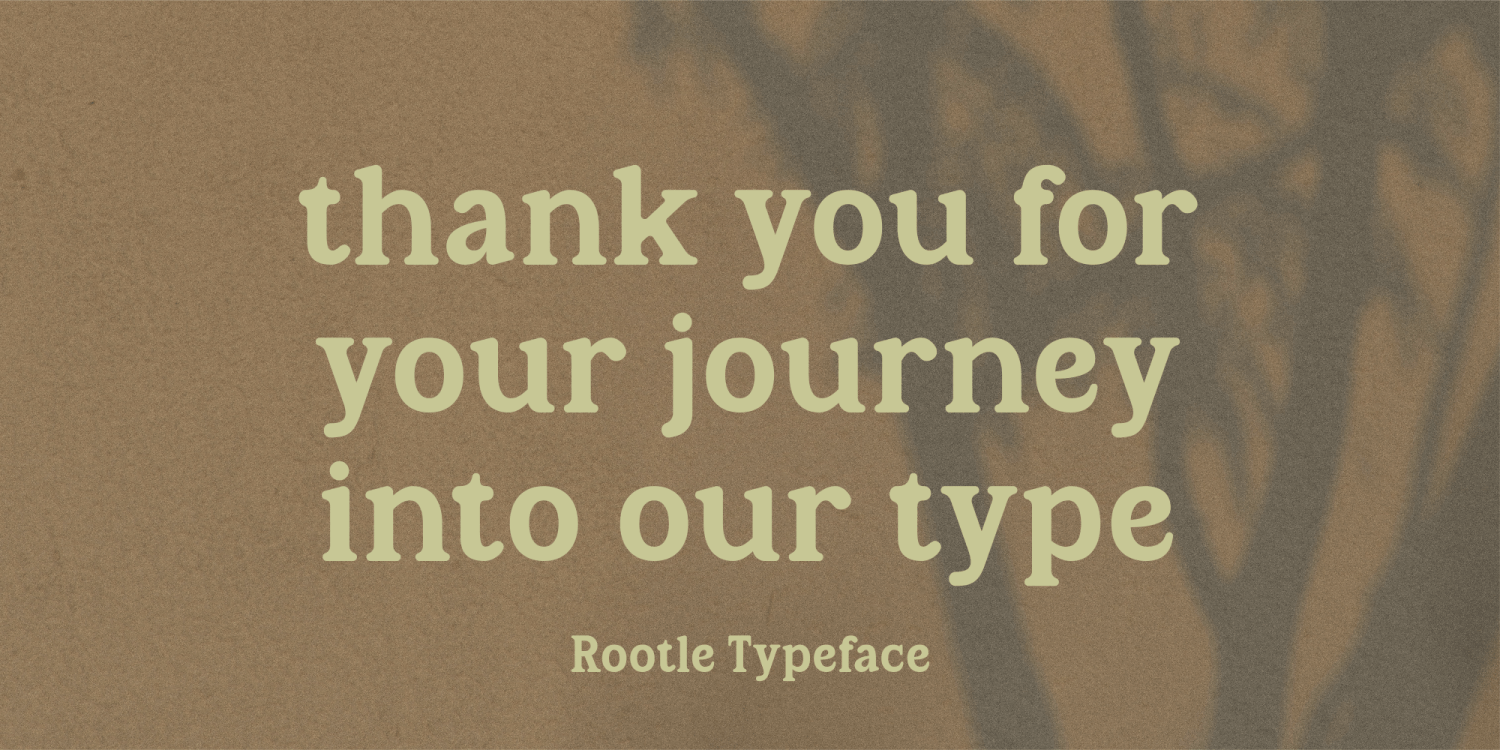 Rootle Font Poster #7