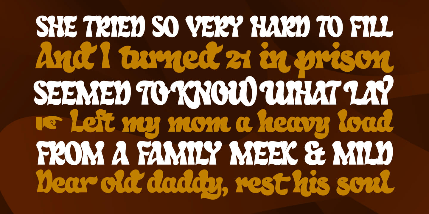 Oildale Font Poster #1
