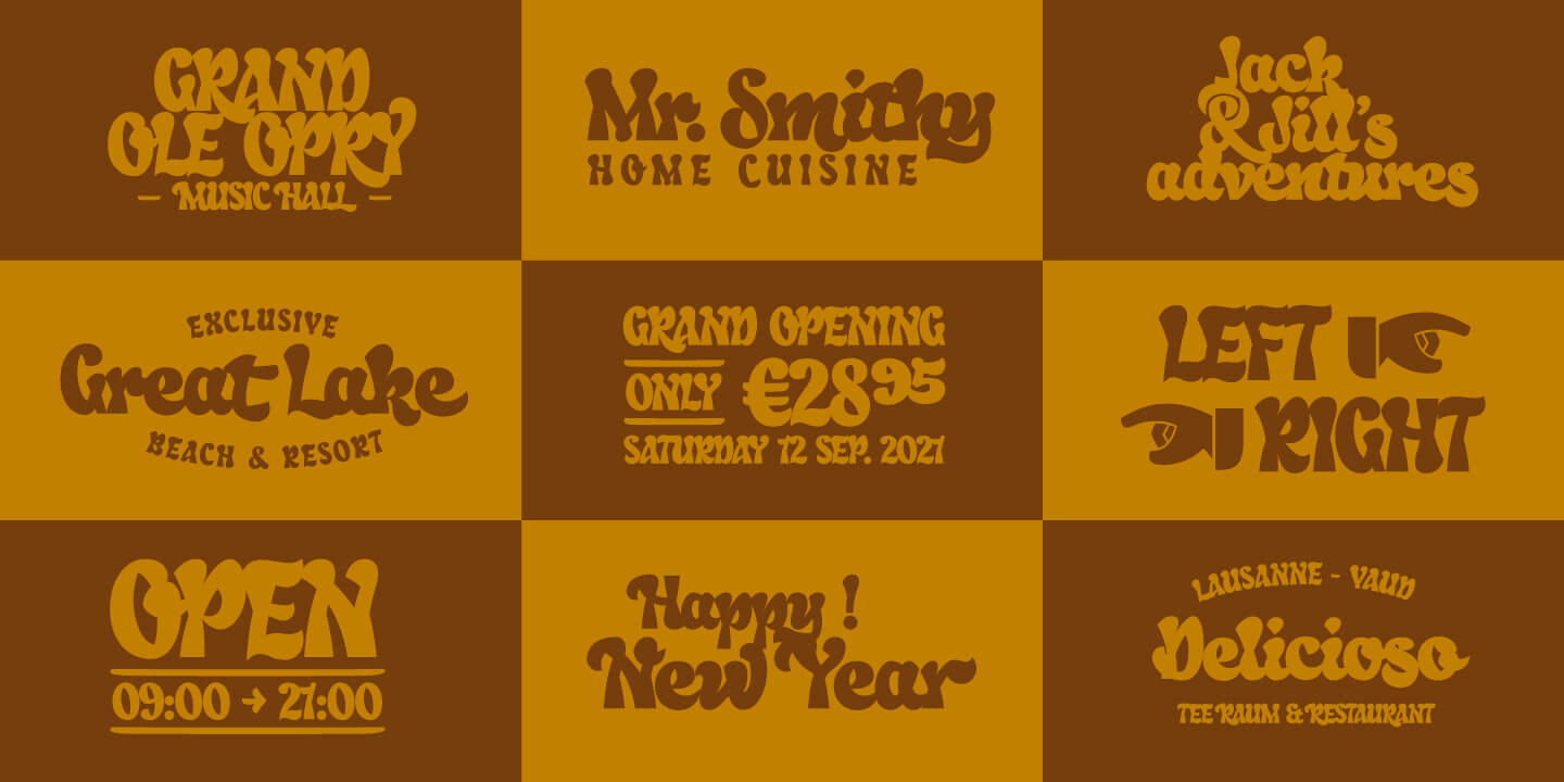 Oildale Font Poster #1