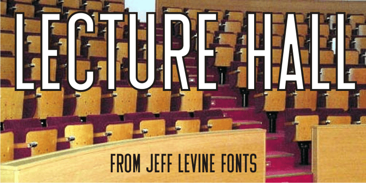 Lecture Hall Font Poster #1